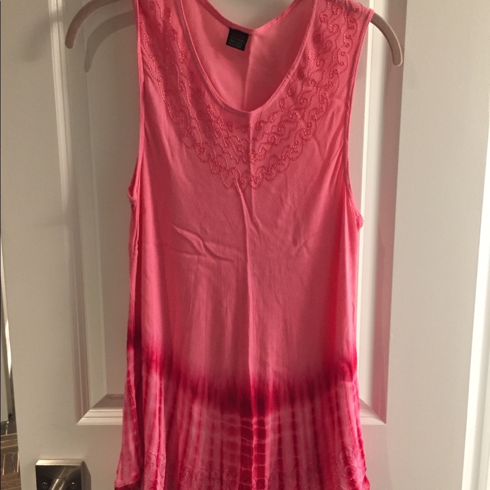 Jackpot Embroidered Tank Tunic